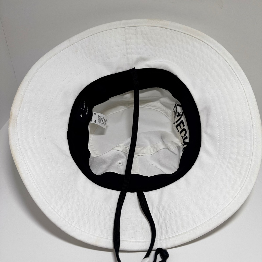 Nike Dri-FIT ECNL Boonie Bucket Hat Mens S/M White Soccer Sun Hat Adjustable - Picture 3 of 4